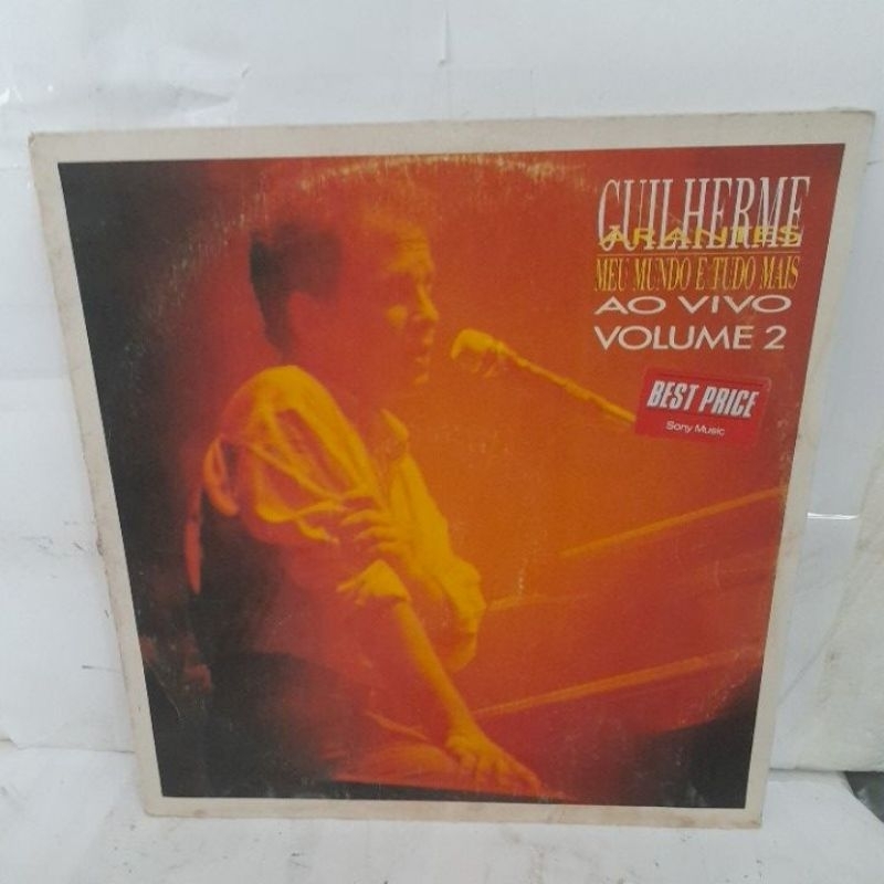 lp vinil Guilherme Arantes ao vivo meu mundo e tudo mais volume 2