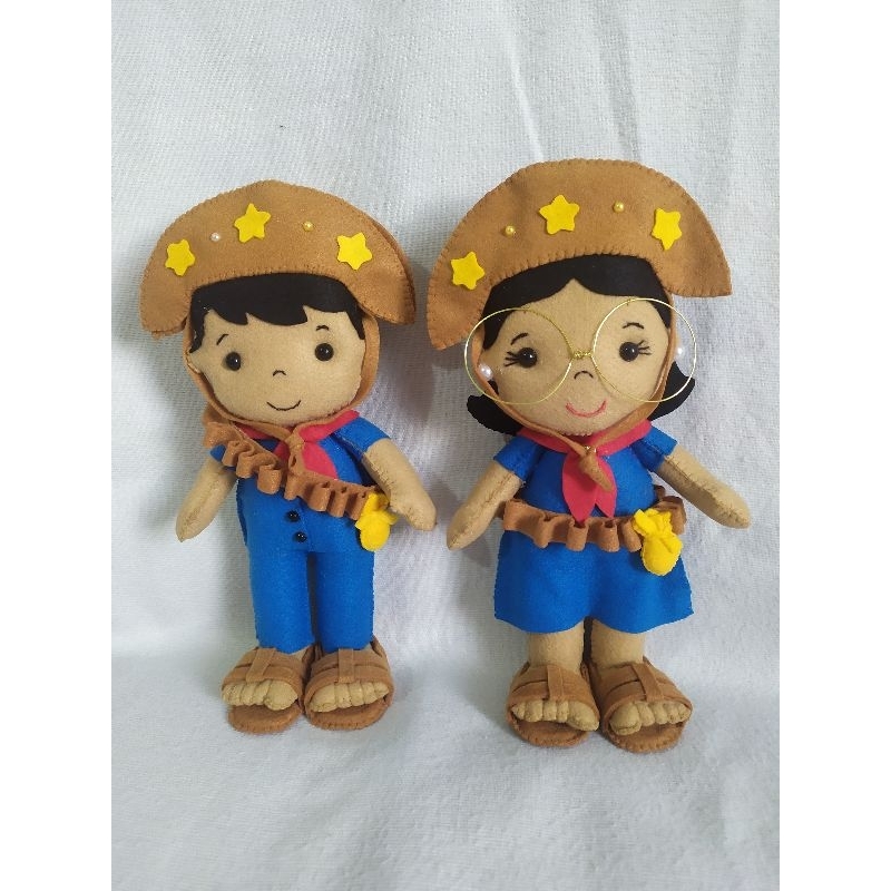 bonecos nordestino, lampião e María Bonita