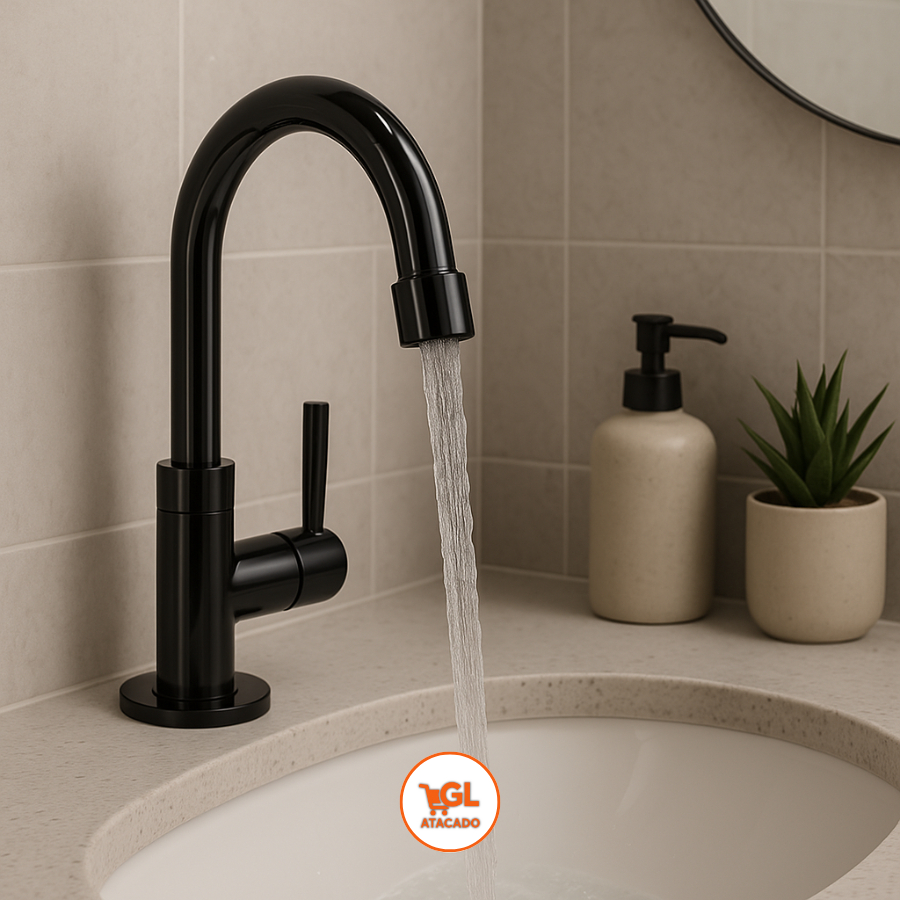 Torneira De Banheiro Torneira Lavatório Torneira Lavabo Torneira De pia Banheiro Torneira De Cuba 1/4 De Volta Preto