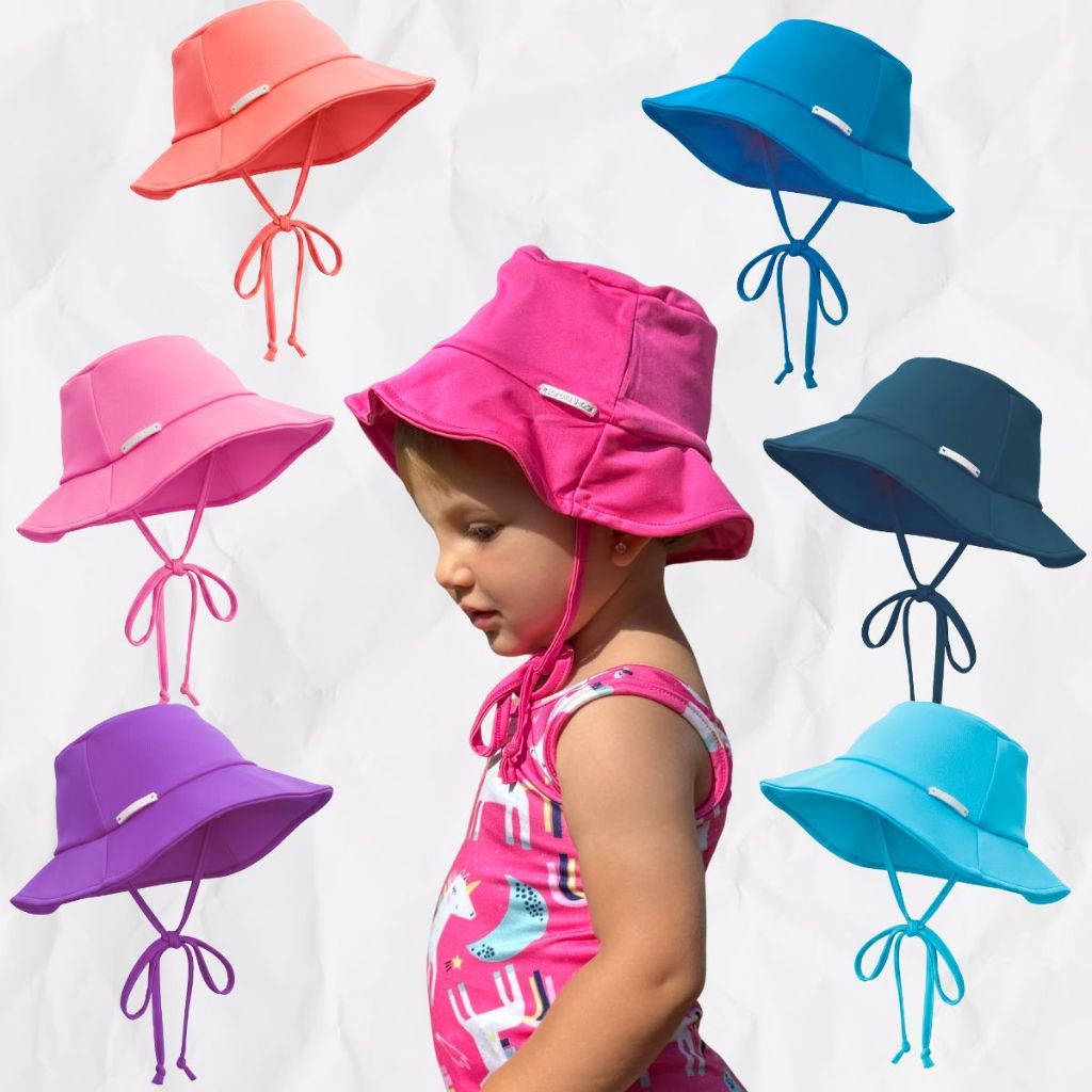 Chapéu Infantil Bebê Praia Proteção Solar Uv 50+ Com Forro