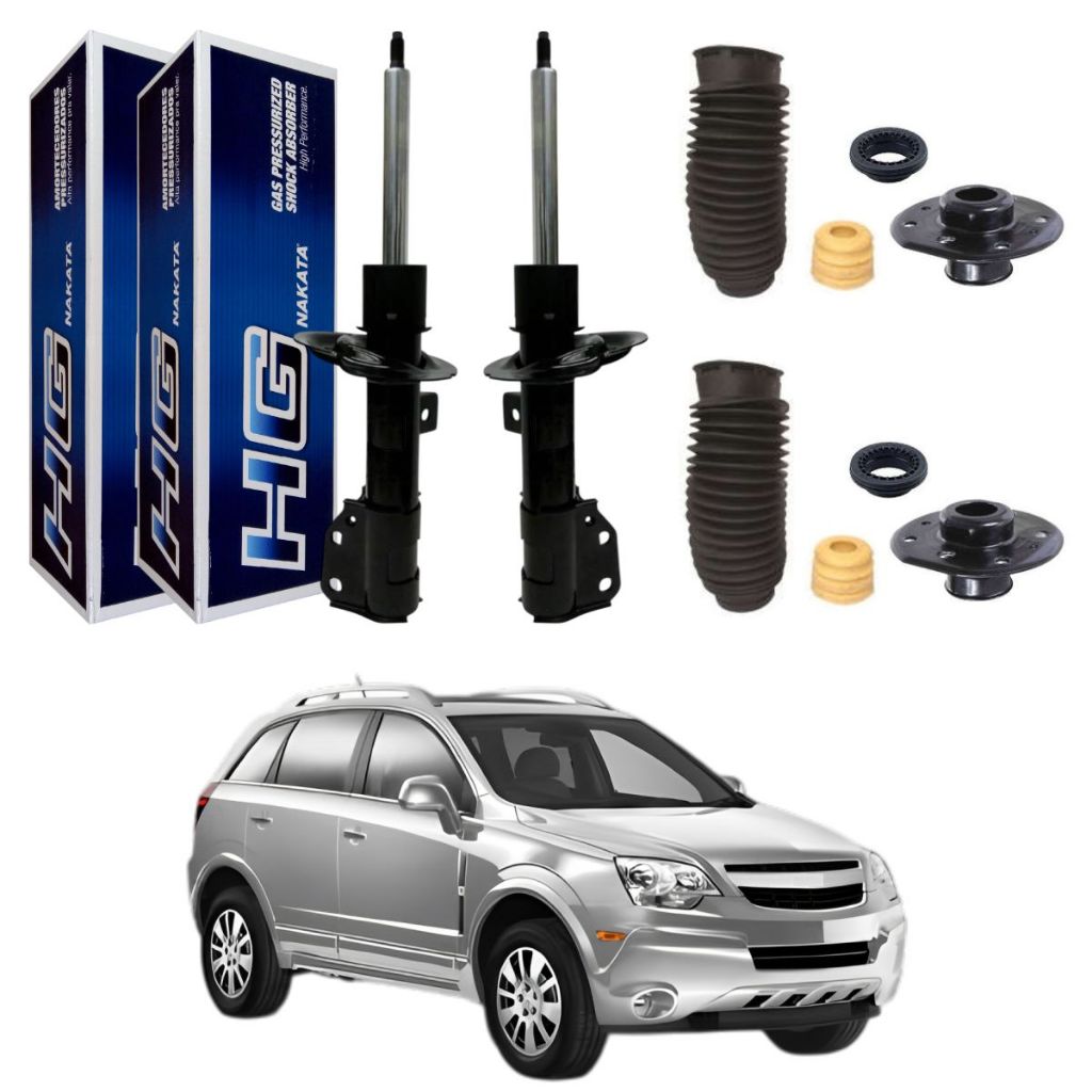 PAR AMORTECEDOR DIANTEIRO CAPTIVA 2008 A 2017 NAKATA + KIT