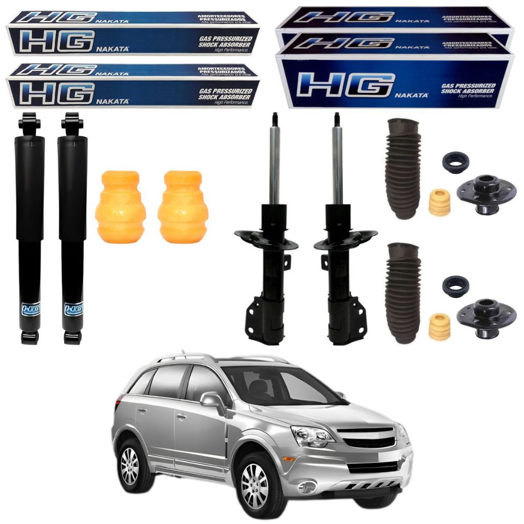 KIT 4 AMORTECEDOR CAPTIVA 2008 A 2017 NAKATA + KITS