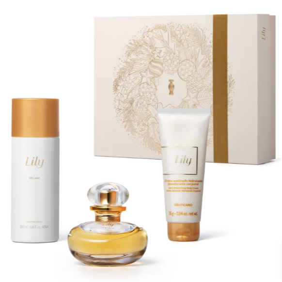 Kit Presente Natal Lily (3 itens) O Boticário