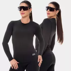 Camisa Blusa Feminina Proteção Solar Uv Manga Longa Casual Esportes Academia Praia