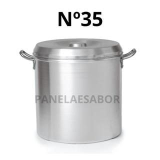 Caldeirão de alumínio Linha Hotel nº 35 - 30 litros / Panela de alumínio /Caldeirão/ Caldeirão de Alumínio / Panela 30 l em Oferta na Shopee