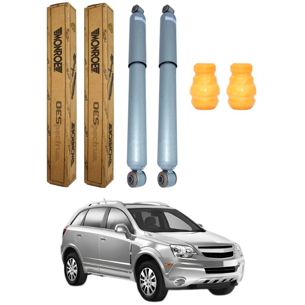PAR AMORTECEDOR TRASEIRO CAPTIVA 2008 A 2017 MONROE + KIT