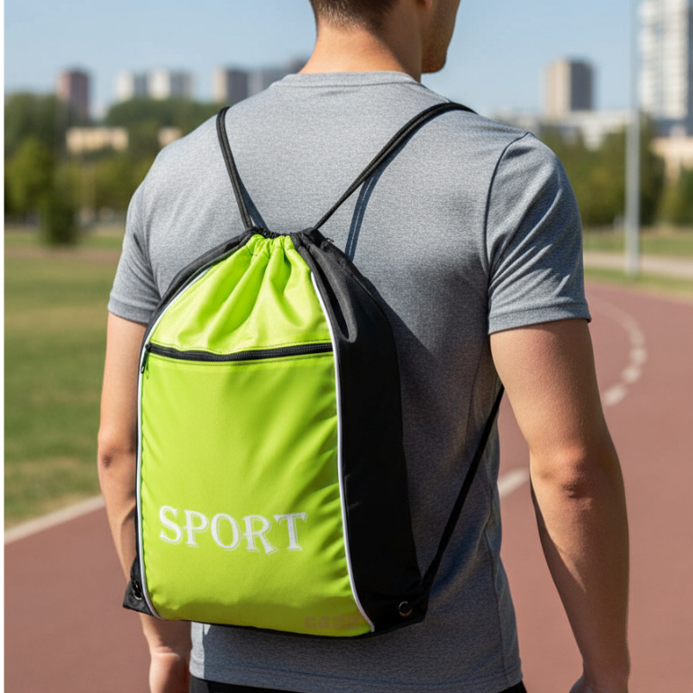 Bolsa Saquinho De Costas Com Cordão Para Levar Chuteira Esportes Saco Academia