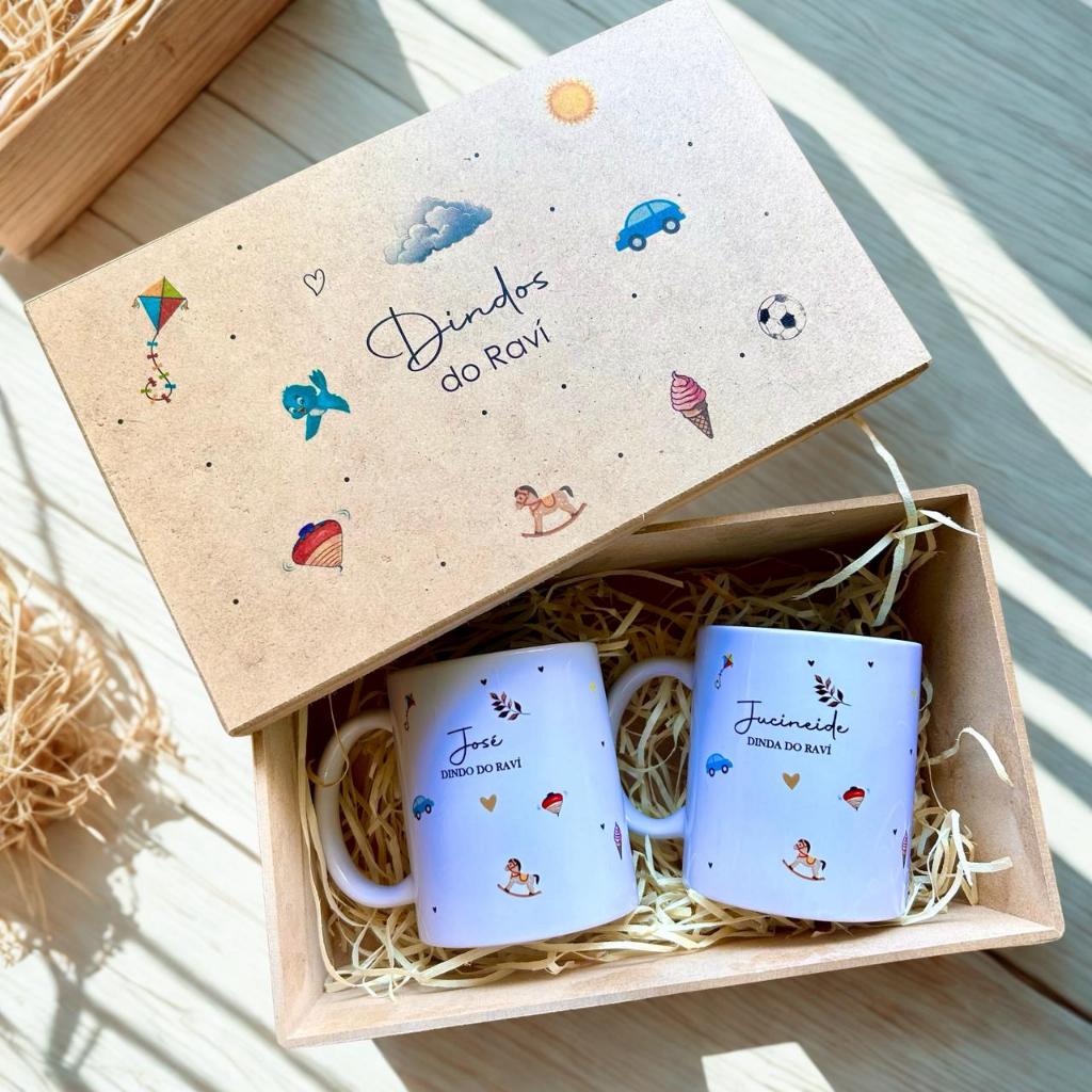 Envio Rápido Canecas de Luxo Presente Padrinhos De Batismo Minimalista Luxo