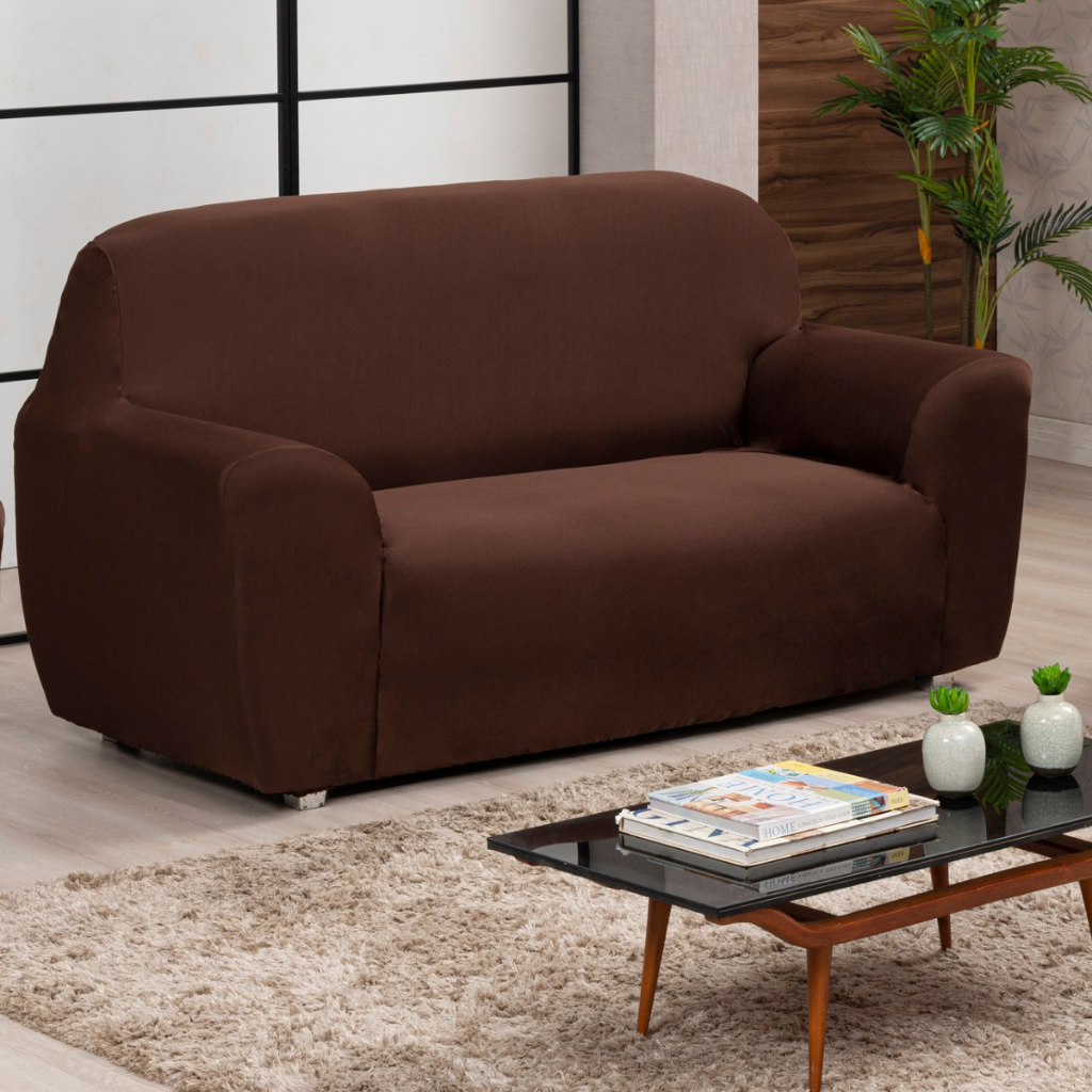 Capa De Sofá Lisa 3 Lugares King Avulsa Coladinha em Oferta na Shopee