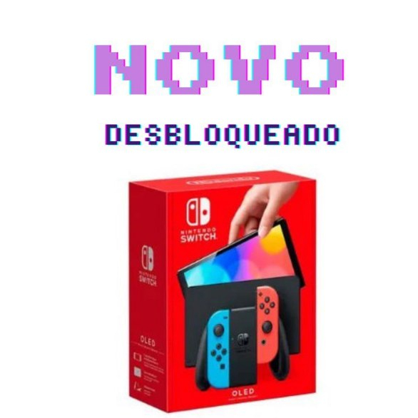 Nintendo Switch Oled Desbloqueado Novo + Dualboot | Envio imediato