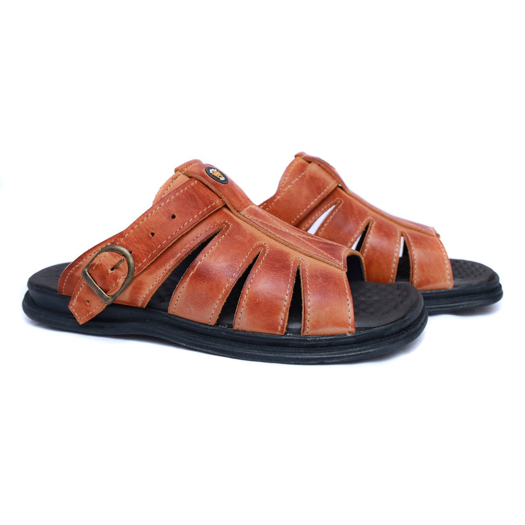 chinela ortopédica masculina sandalia antistress anatomica de couro legitimo confortavel