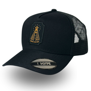 Boné Aba Curva Nossa Senhora Aparecida Snapback Telinha Preto Cores em Oferta na Shopee