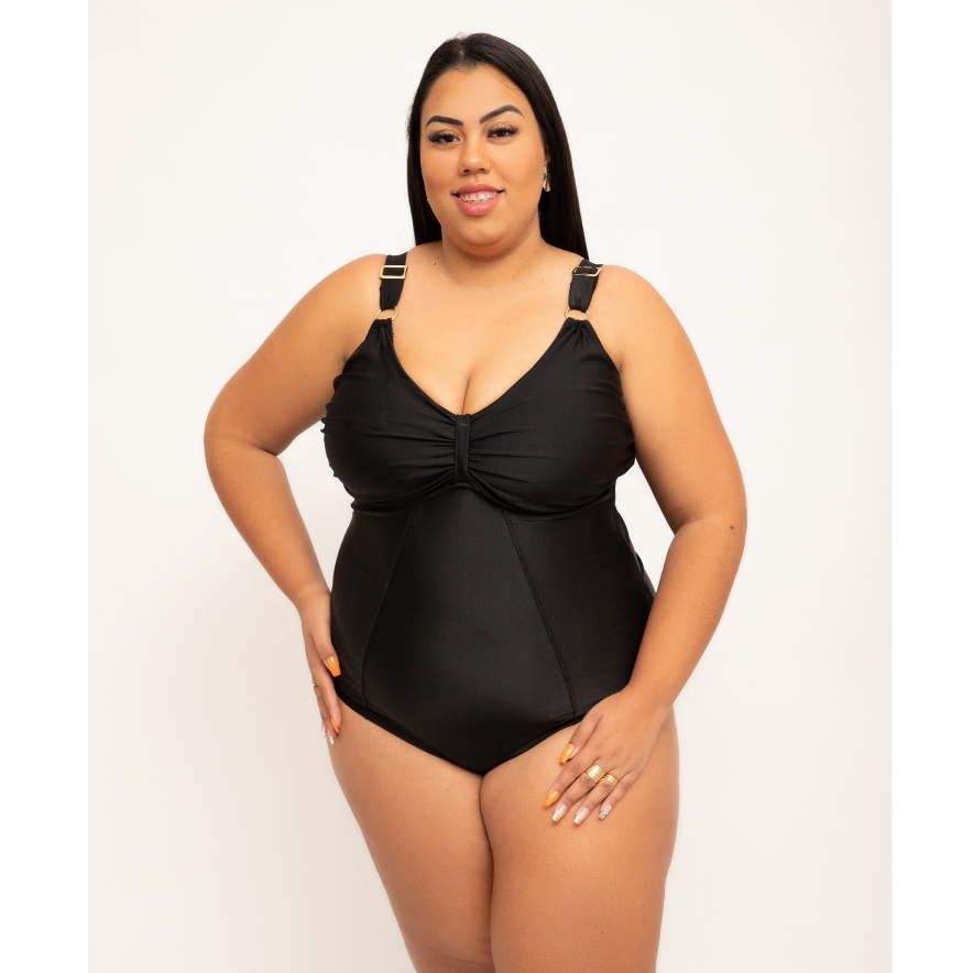Maiô Plus Size Com Alças Reguláveis Sem Bojo Corpo Forrado Tamanhos 54 56 58 60 62 64 em Oferta na Shopee