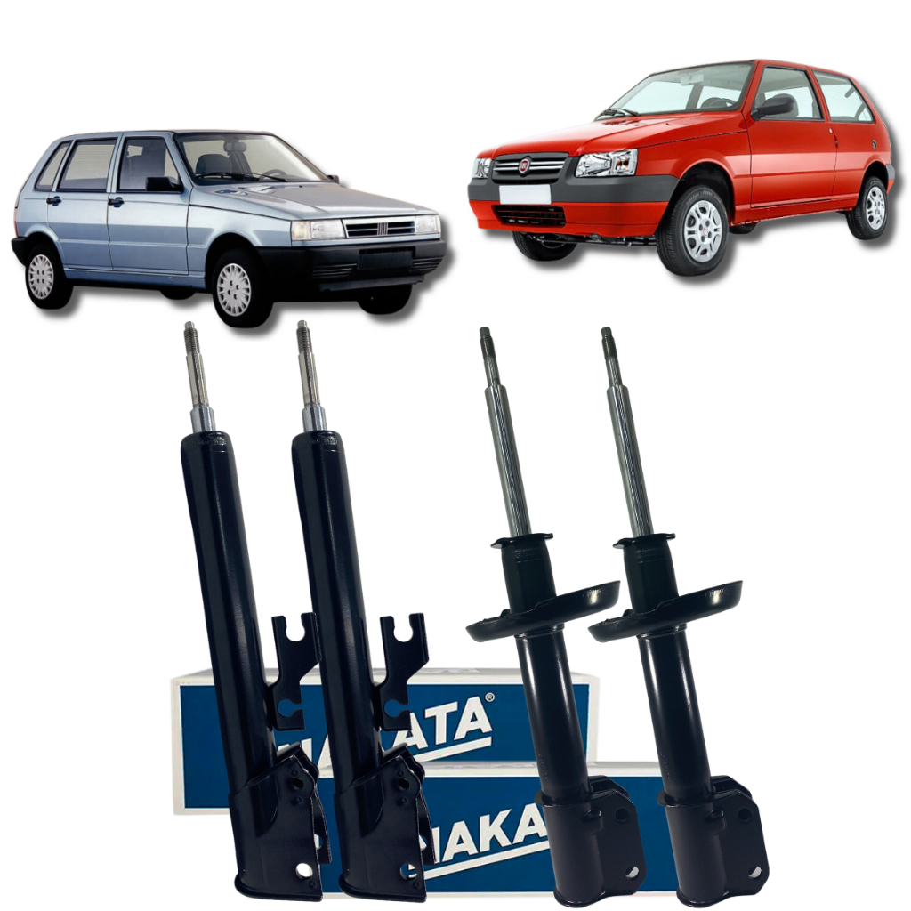 Kit 04 Amortecedor Dianteiro Traseiro Fiat Uno Mille 1.0 1.3 1.5 1.6 1986 Á 2013 em Oferta na Shopee