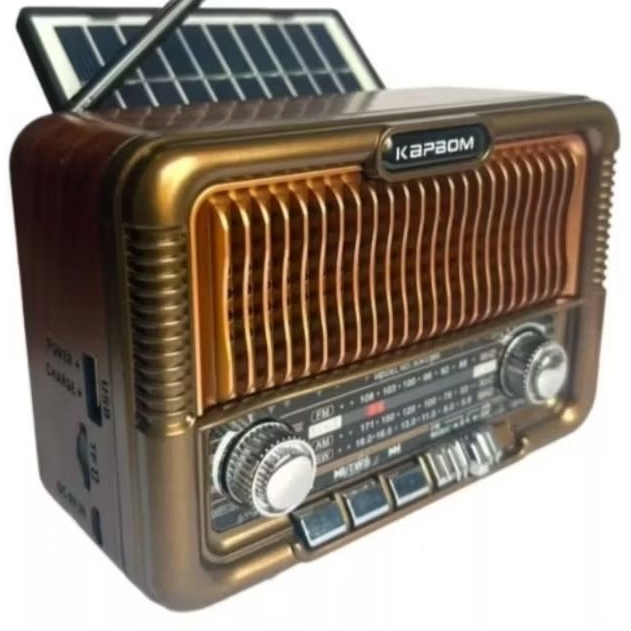 Rádio pra idoso Am/fm Retro Antigo com placa solar Bluetooth,Pendrave,cartao sd,Recarregavel Bivolt