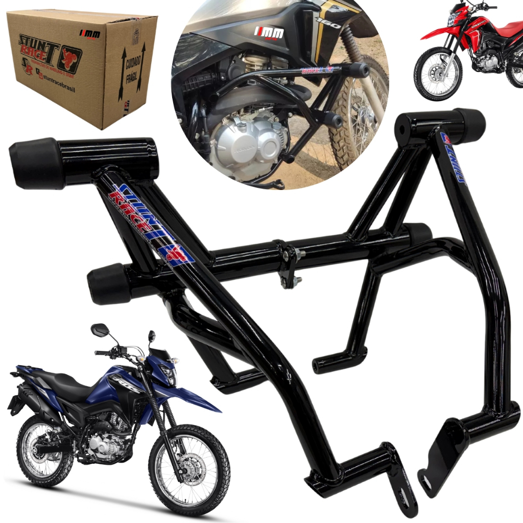 Protetor Bros 160 Stunt Race ORIGINAL Gaiola Slider Motor e carenagem Street Cage NXR 160 2016 em diante