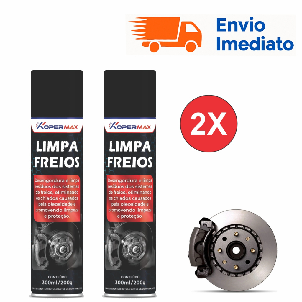 LIMPA FREIOS KIT 2 LATAS 300ML/200G em Oferta na Shopee