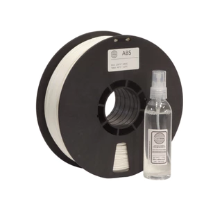 Filamento ABS premium Branco Impressora 3d 1,75mm 1.75 mm 1kg + Adesivo líquido /Cola Fixador profis