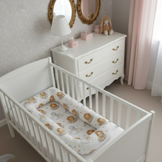 Ninho Redutor de Berço 75X55cm Estampado - Conforto e Segurança para o Bebê Percal 400 Fios
