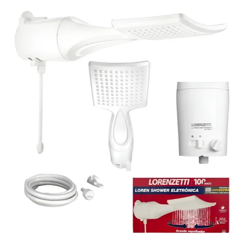 Chuveiro Lorenzetti Loren Shower Ultra Eletrônica 7500W 220 V em Oferta na Shopee