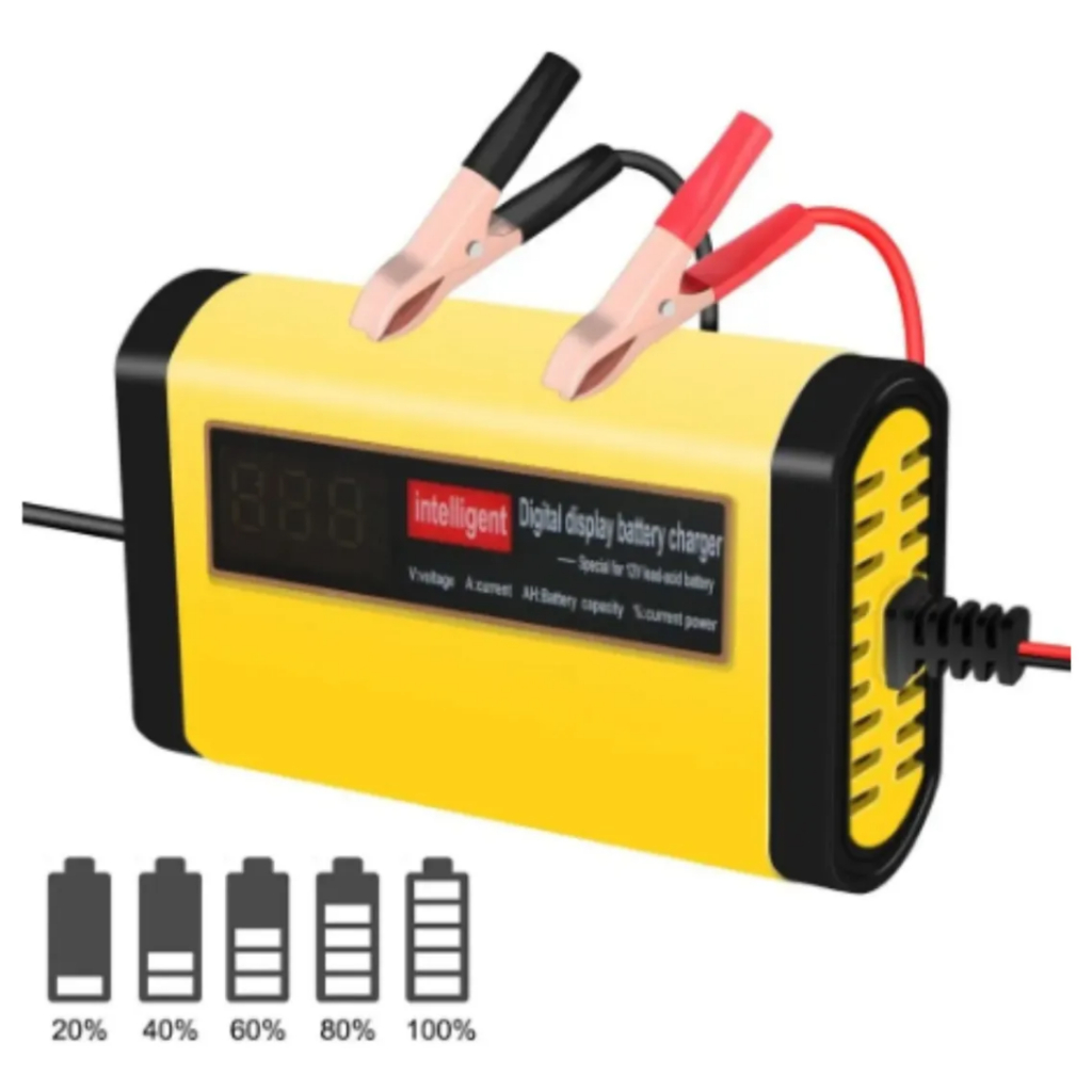 Carregador Automático de Baterias Veicular Automotivo 12v 2a Inteligente Portátil Charger