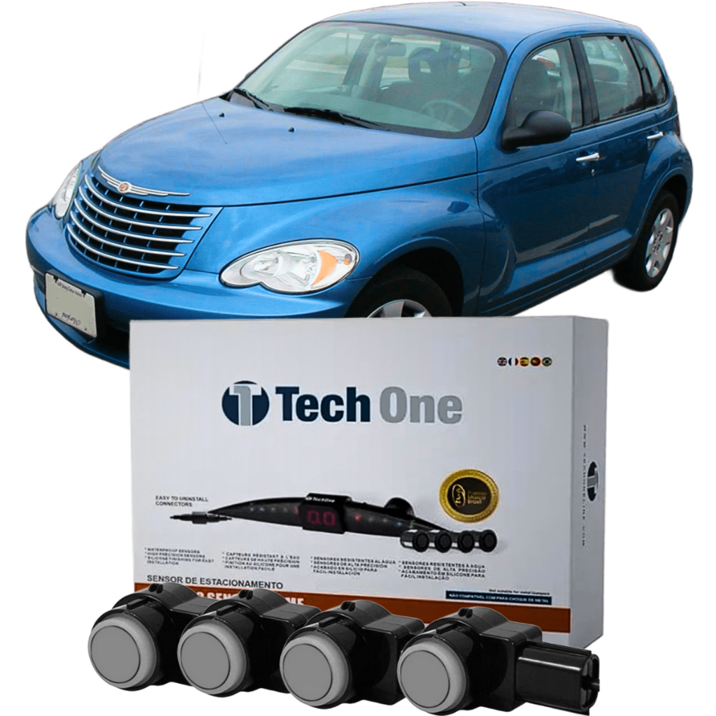 Sensor de Estacionamento Ré OEM Prime 4 Pontos Com Acabamento Chrysler PT Cruiser Tech One