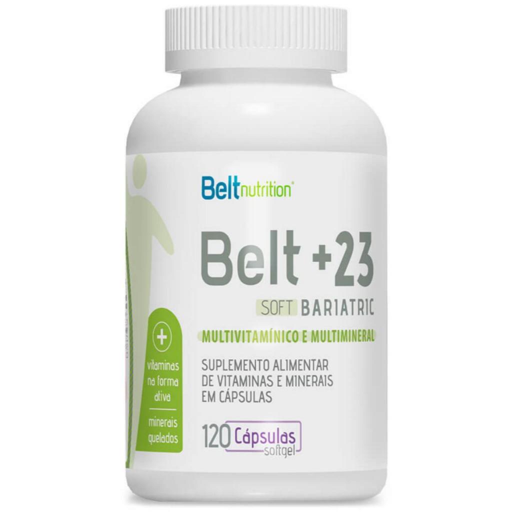 Belt +23 Bariatric Soft 120 Caps Belt Nutrition Multivitaminas Minerais Saúde Bem-estar Bariatrica em Oferta na Shopee