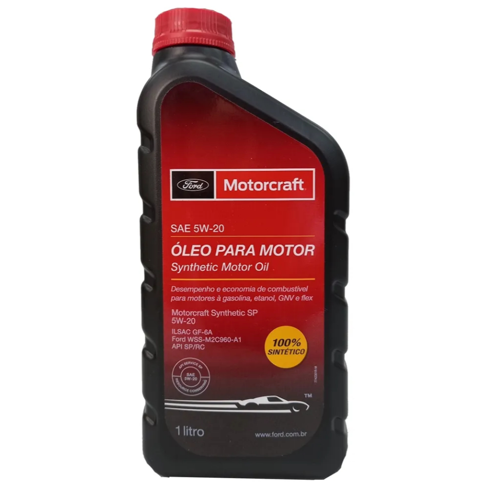 Óleo Lubrificante do Motor Motorcraft SAE 5W20 100% Sintético 1L em Oferta na Shopee