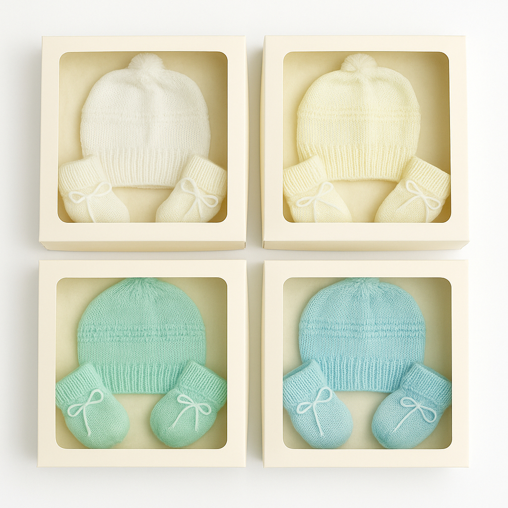 Kit Presente Touca Luva Sapatinho Tricô para bebê em Oferta na Shopee