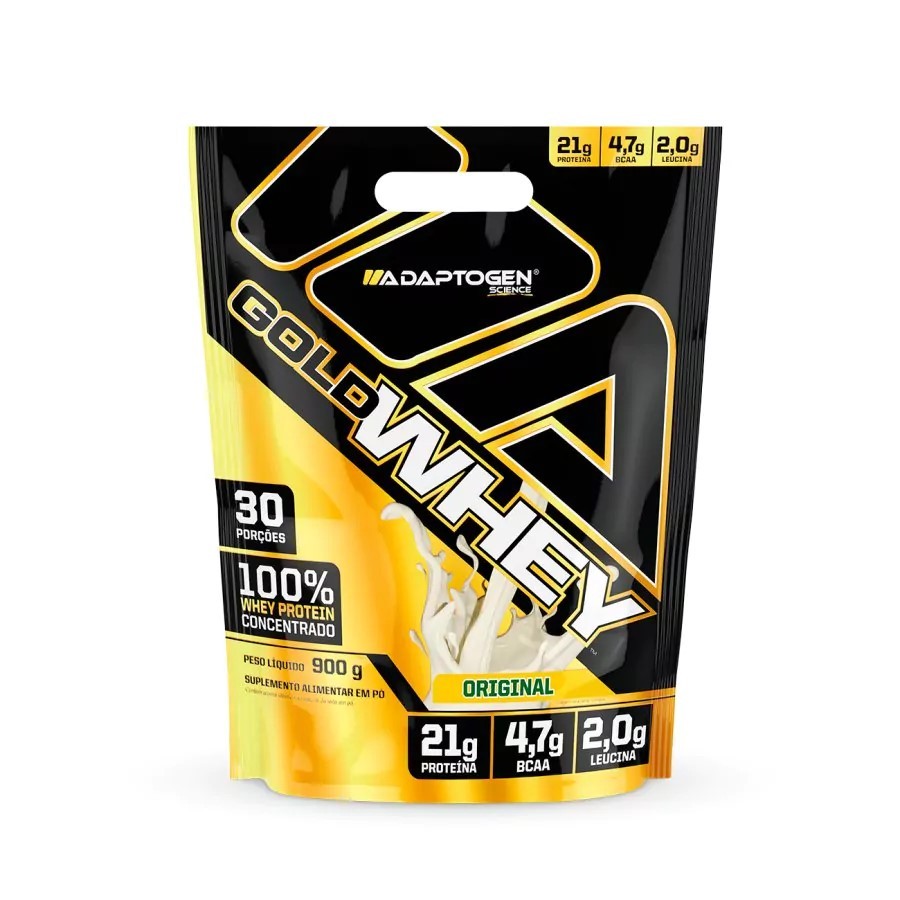 Gold Whey Adaptogen Science 900g | Whey Protein Concentrado – Sabores Variados