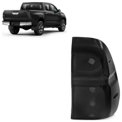 Lanterna Traseira Hilux Pickup Sr 2016 2017 2018 Fumê Lente Estriada Acrilico