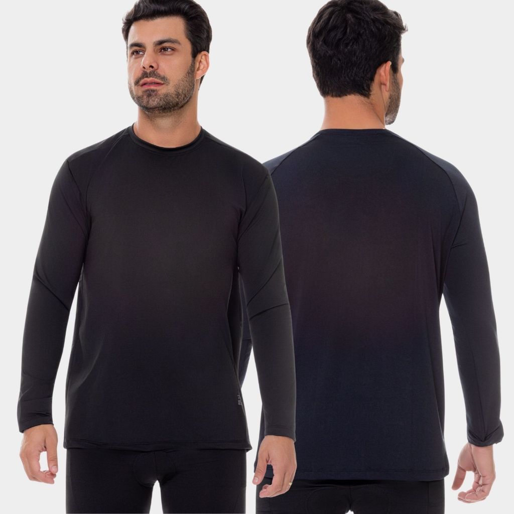 Camisa Blusa Masculina Uv Proteção Solar Térmica Segunda Pele Praia Verão