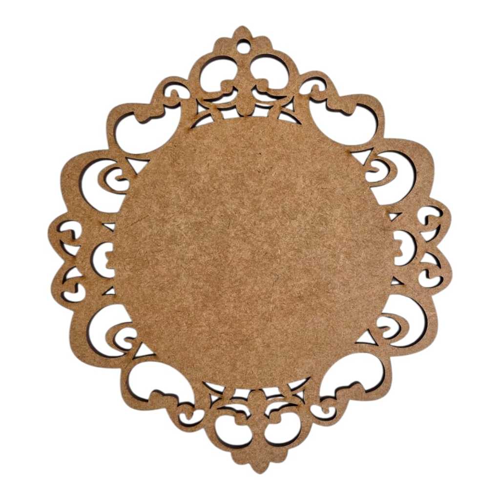 Kit 15 Placa Oval Provençal arabesco 13x15cm MDF 3 mm- Escapulário lembrança em Oferta na Shopee