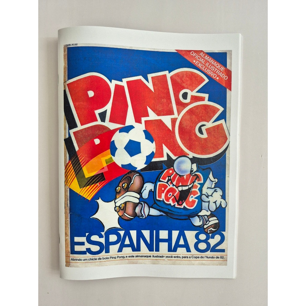 Álbum De Figurinhas Ping Pong Copa Do Mundo Espanha 82 Ofício Reprodução