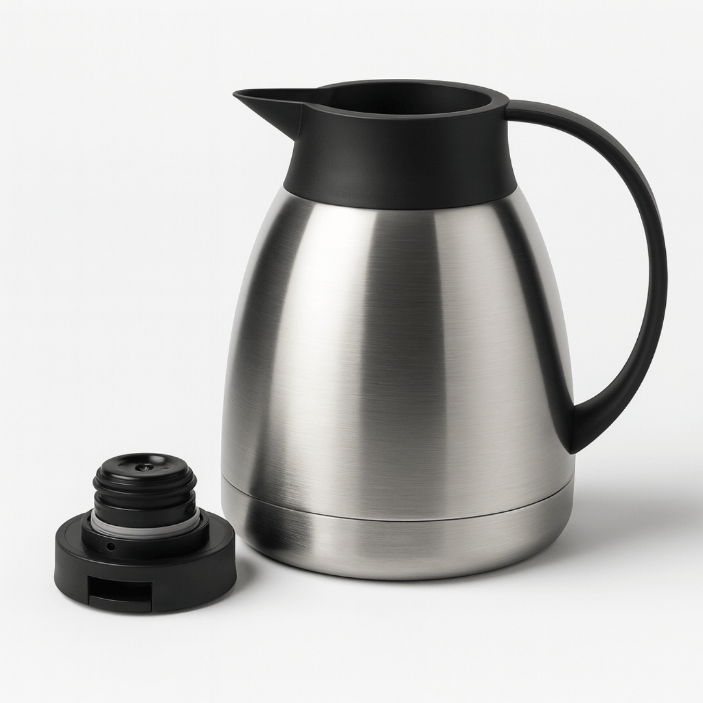 Garrafa Térmica em Inox 1 Litro Café Chá Unitermi Paris em Oferta na Shopee