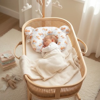 Travesseiro Almofada Rn Bebê Anatômico Para Bebê Faz Correção de Cabeça Chata em Oferta na Shopee