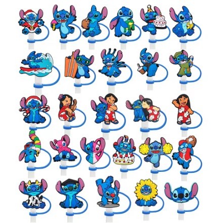 Tampa Para Canudo de Copos 1200ml Acessórios Cartoo De 10mm(stitch,garrafa,animal,fruta) em Oferta na Shopee