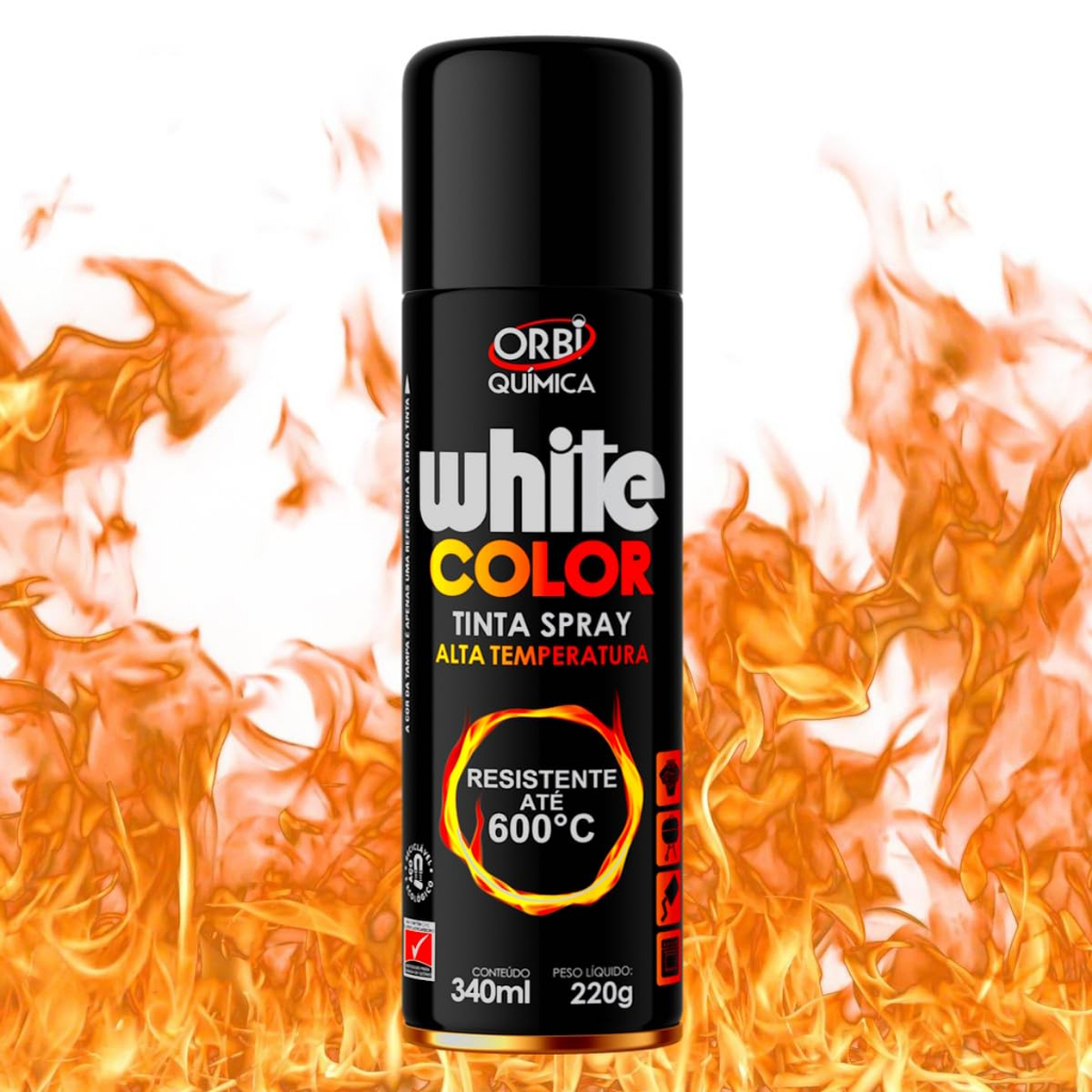 Tinta Alta Temperatura Preto 340 ML