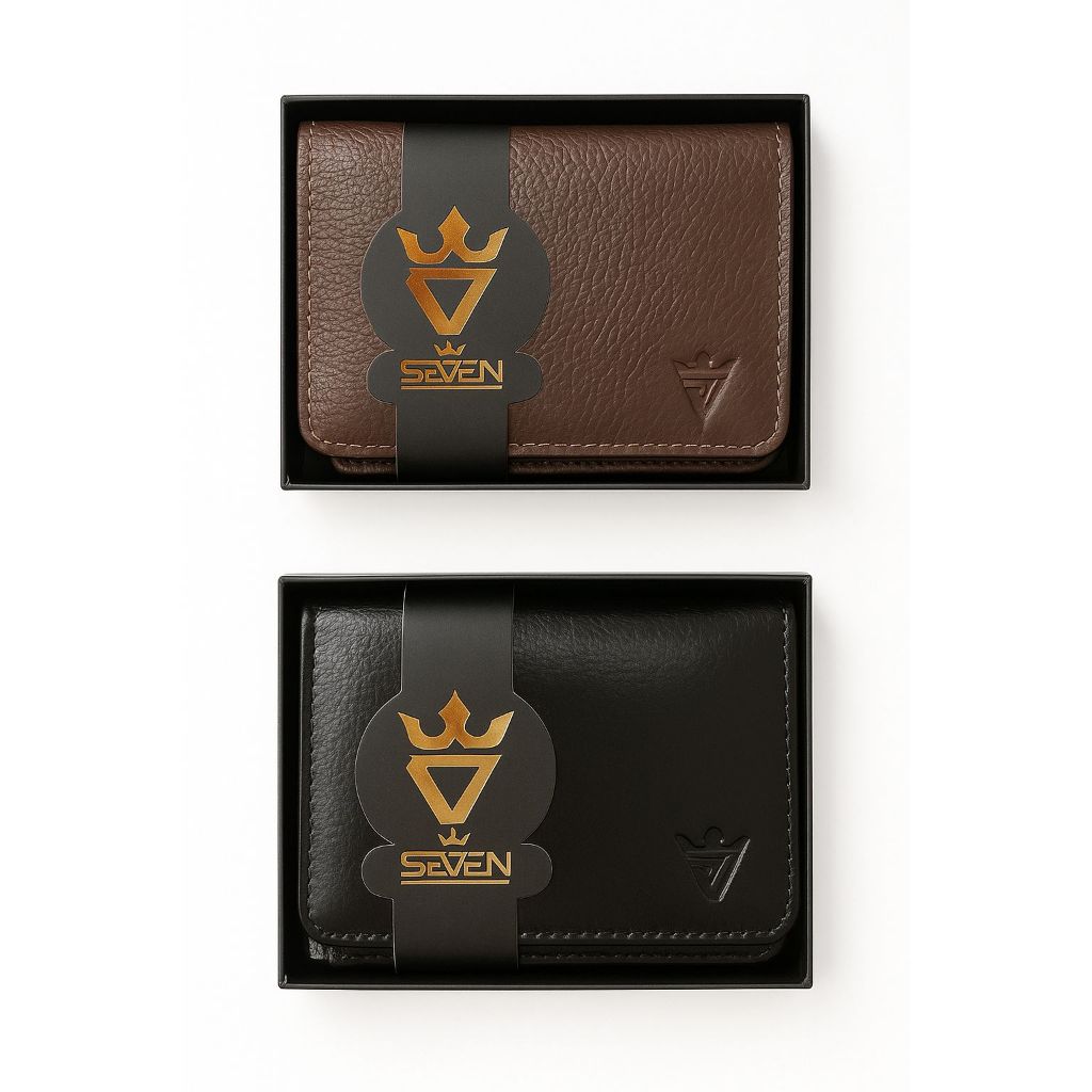 Carteira Masculina Preta Marrom Em L 100% Couro Legitimo Porta Cartões CNH Moedas Compacta Durável
