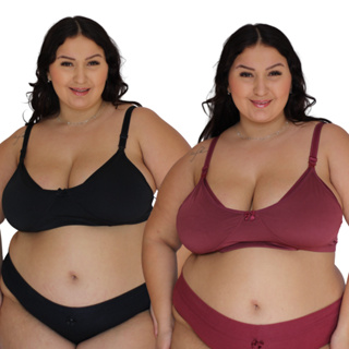 Kit 2 Sutia Amamentação Plus Size Basico Gestante Poliamida em Oferta na Shopee