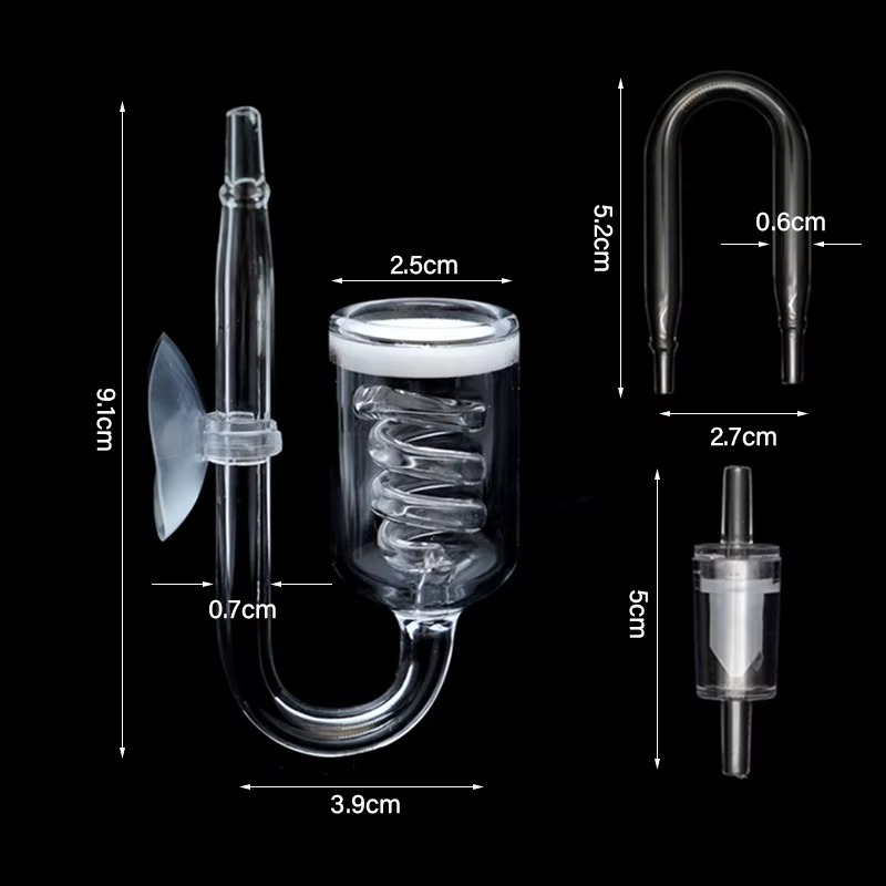 Difusor de CO2 para aquário para co2 caseiro ou cilindro de baixa pressão