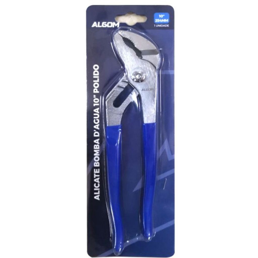Alicate Bomba Dagua 10" Polido Algom em Oferta na Shopee
