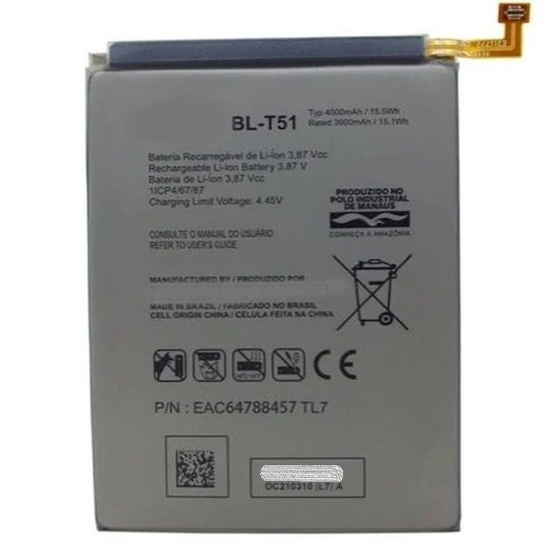 Bate-ira Original Bl-T51 4000mAh BLT56 5000mAh Compatíveis K42 K52 K62