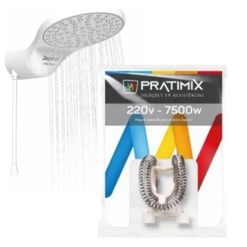 Resistência para Ducha Zagonel Moment Eletrônica 220V x 7500w Paralela