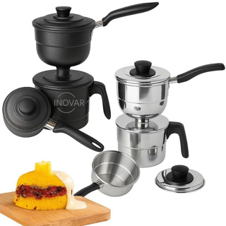 Cuscuzeira a Vapor - Prático e Durável Com 1 e 2 Cumbucas em Oferta na Shopee