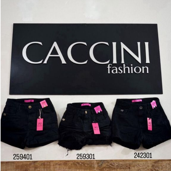 SALDÃO Short Preto Delicia Jeans Feminino Com Elastano Cintura Alta Premium em Oferta na Shopee