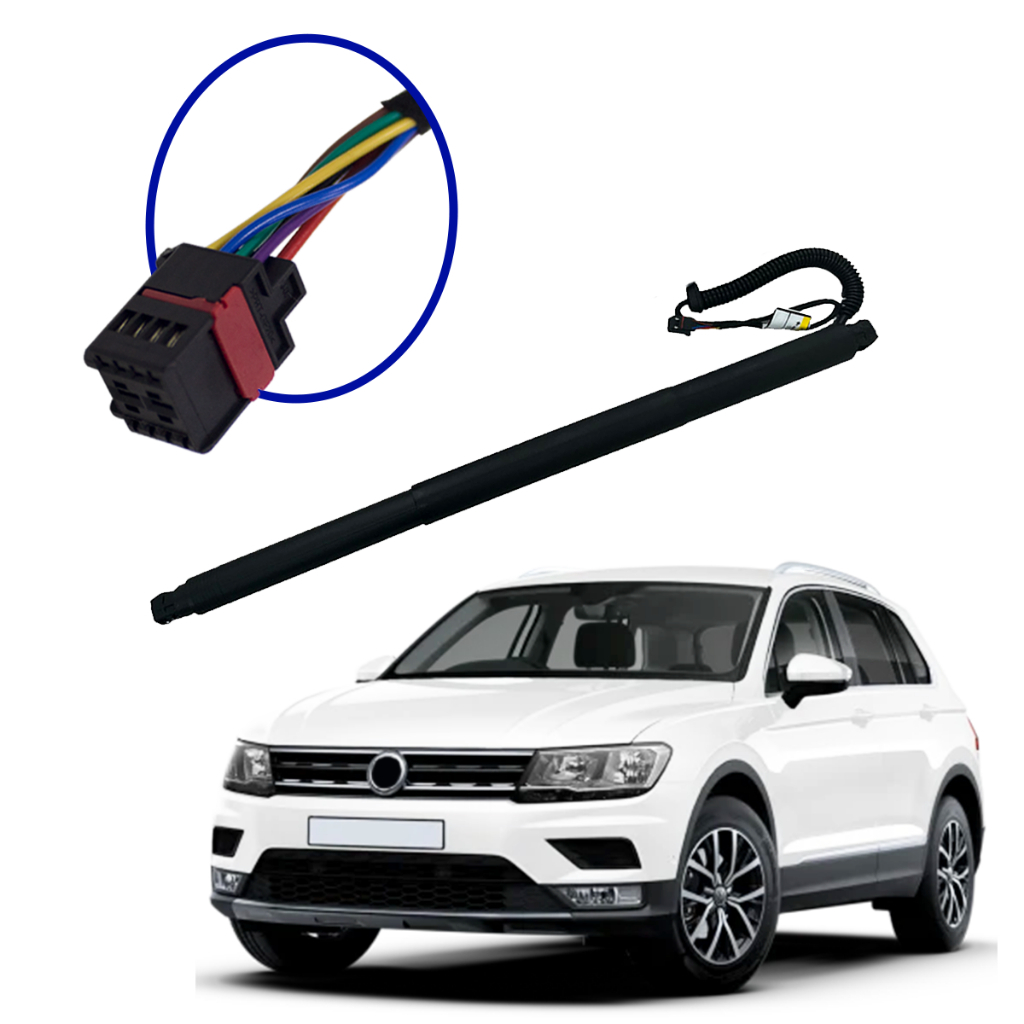 Par Amortecedor Elétrico Porta Mala Tiguan Rline 2016 À 2022 Pistão Elétrico Tampa Traseira Tiguan