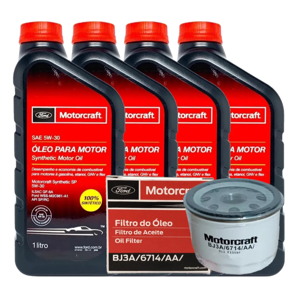 Kit Óleo E Filtro Motorcraft - Original Ford Ka Fiesta Focus em Oferta na Shopee