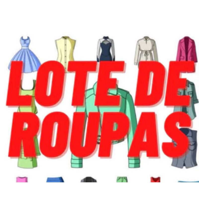 lote de roupas para brechó desapego loja