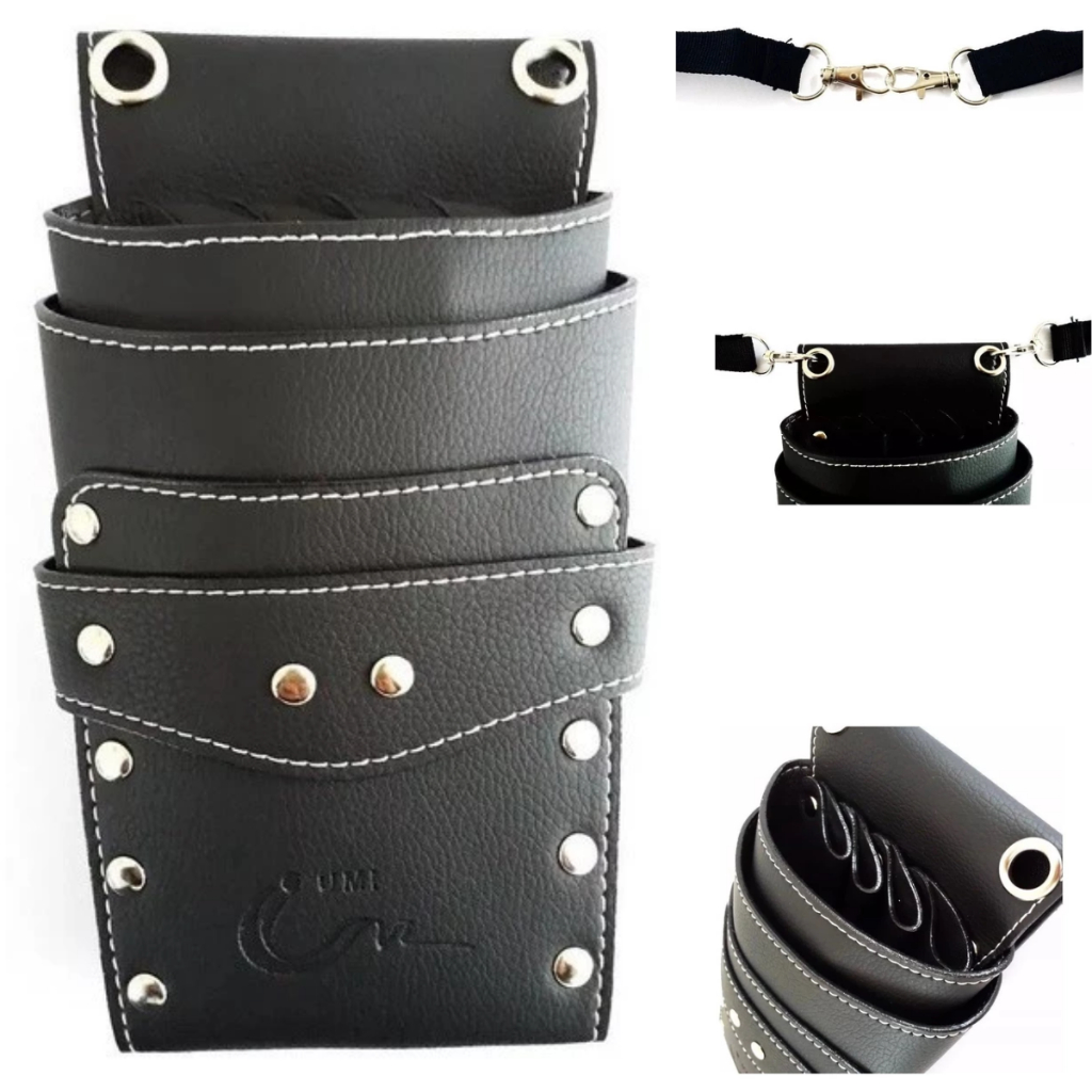 Pochete Coldre Suporte Com Cinta  p/ Tesouras, Ideal p/Barbeiros e Cabelereiros.